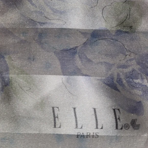 ELLE silk scarf #5 34x34 inches - Picture 4 of 11